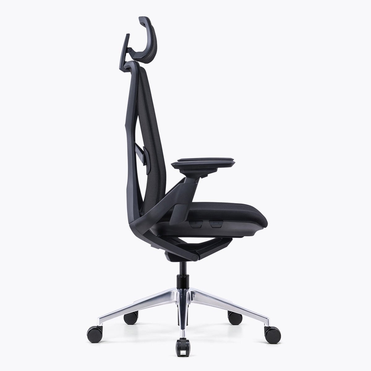 Knead KC01 ergonomic office chair with headrest#color_dark